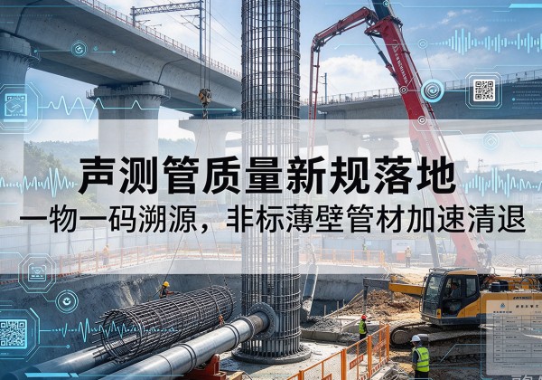 烈山声测管质量新规落地，一物一码溯源，非标薄壁管材加速清退